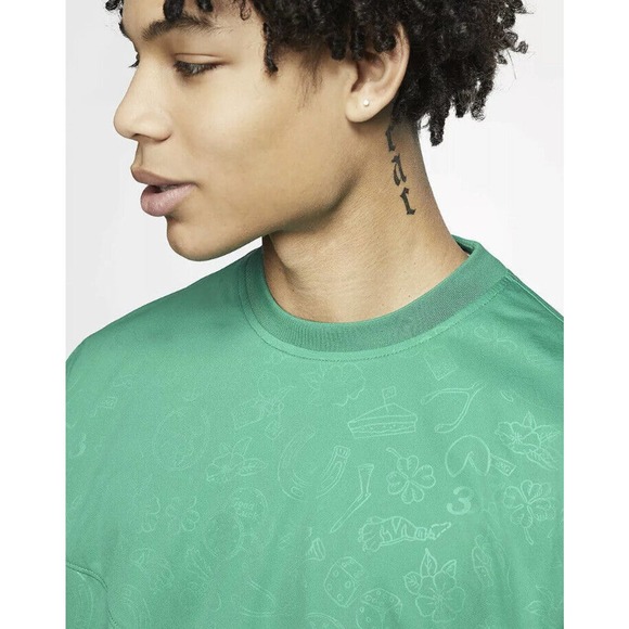 Nike Shield Men’s Neptune Green Weather Resistant Golf Crew Medium M CK3771-370 - Picture 6 of 9